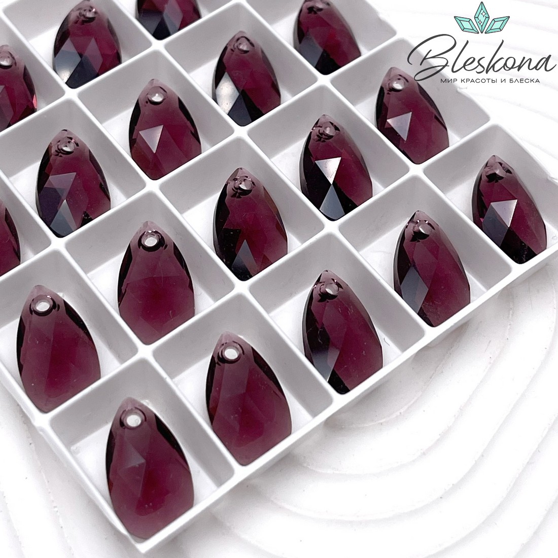 6106 Pear-shaped 16 мм  Amethyst 