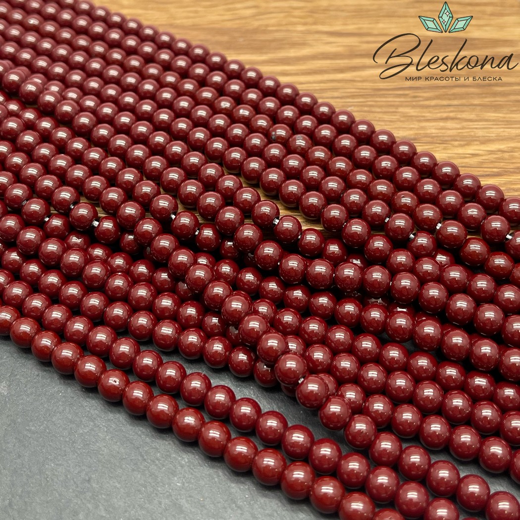 6 мм Гематин имитация, цвет бордо