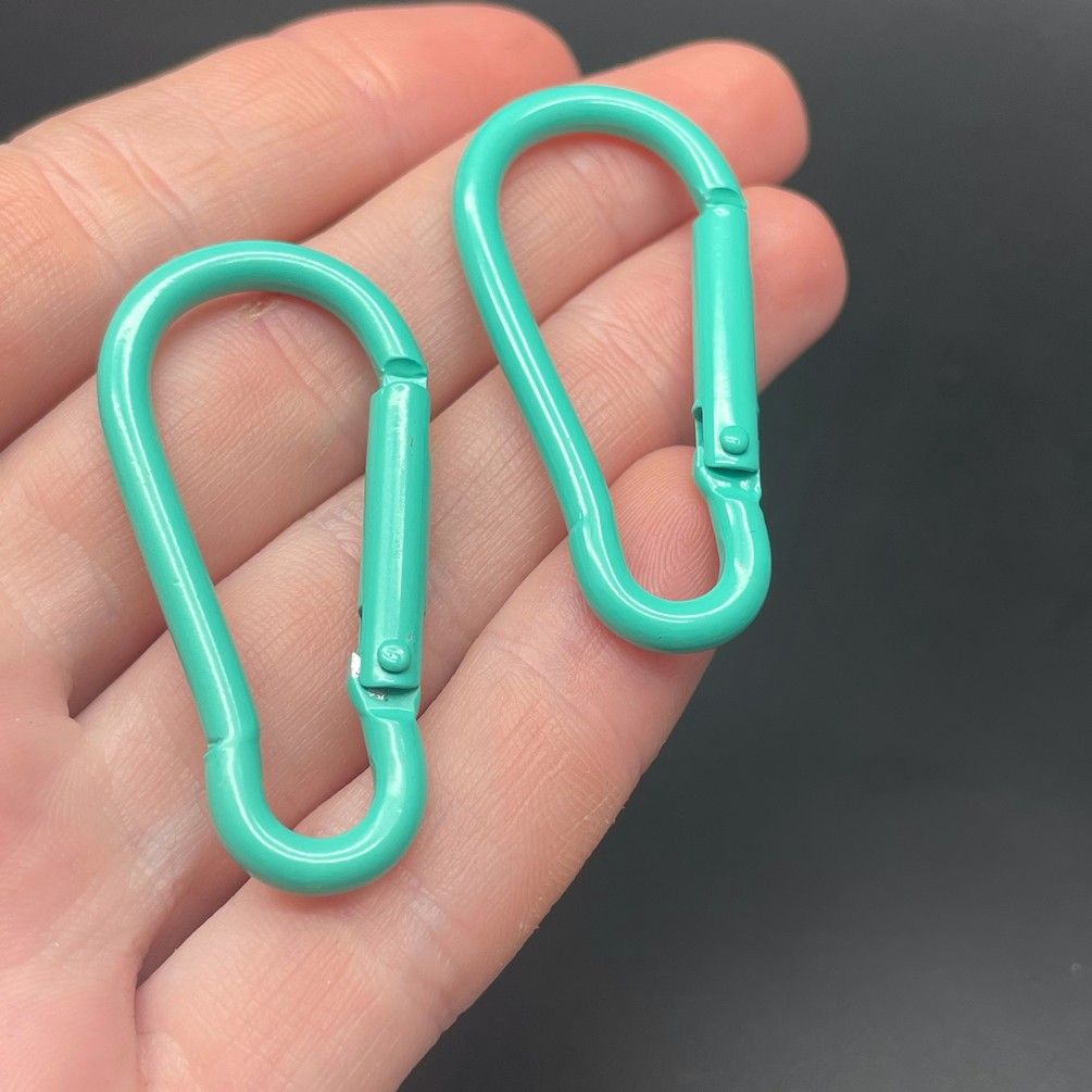 22*45,7мм , Замок крупный бирюзовая  эмаль 