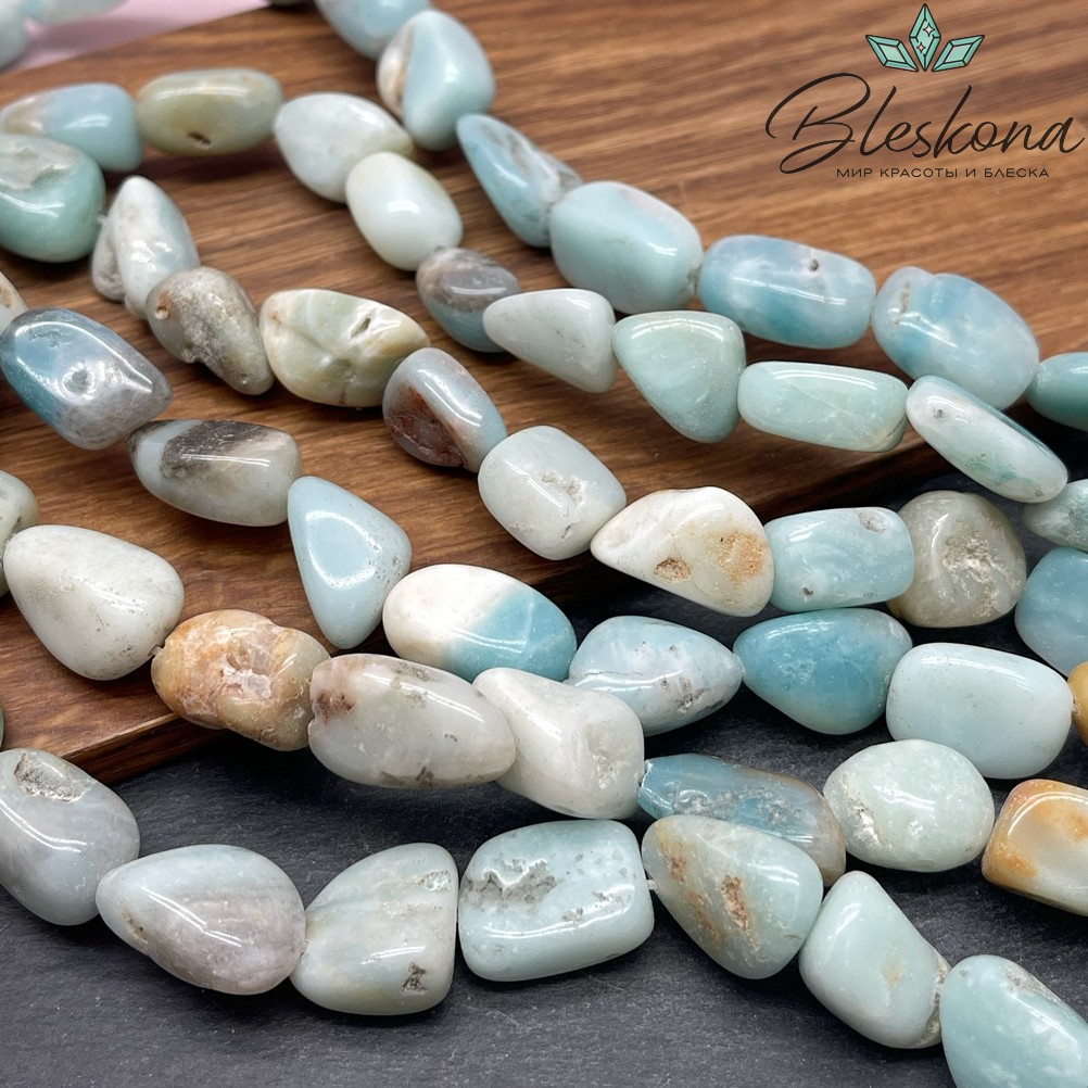 Амазонит галтовка (13-18)*(11-12) мм