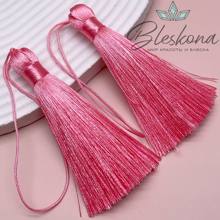 Кисть вискозный шелк Ярко- розовая 8*1 см