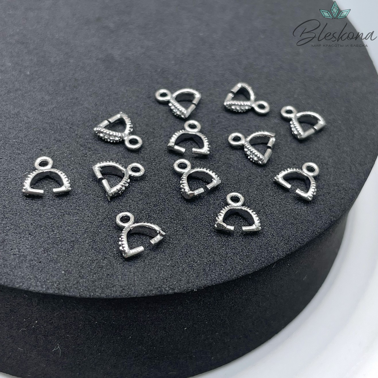 7*2 мм Цвет серебро, Бейл Зажимной точки