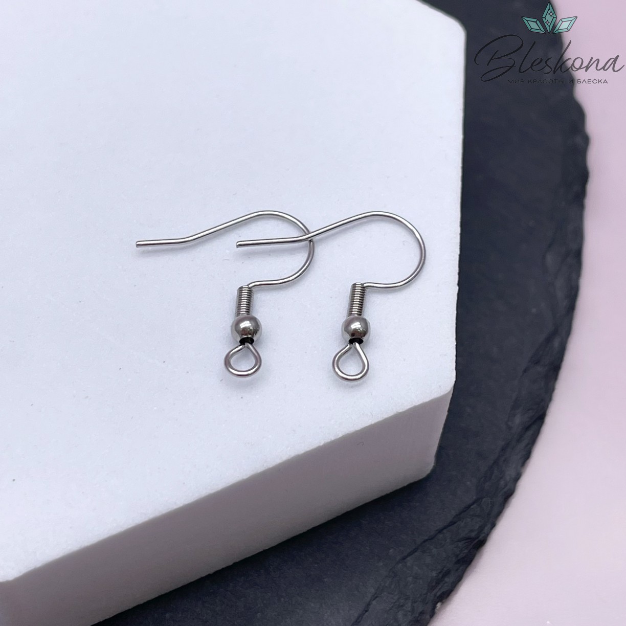 19,5 мм Цвет серебро, Швензы крючок