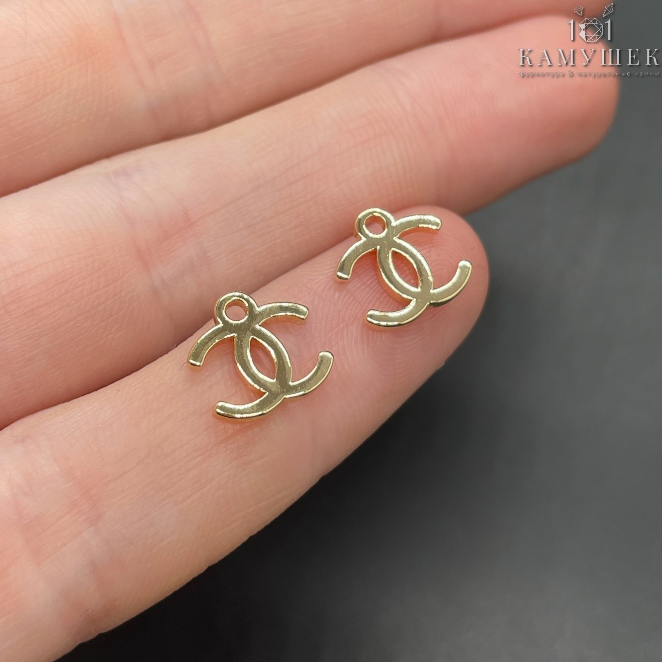 10мм Цвет золото, Подвеска Chanel 