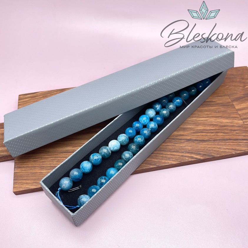 Коробка Серая зеленые точки черная подложка 21*4*2 см