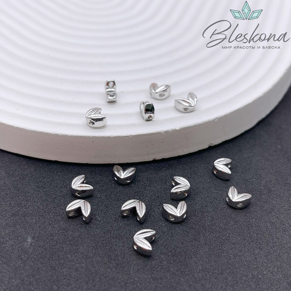 5*6 мм Цвет серебро, Разделитель на 2 ряда