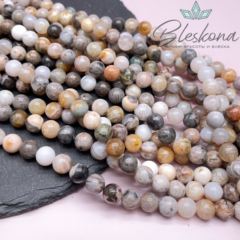 Агат бамбуковый 8,5 мм