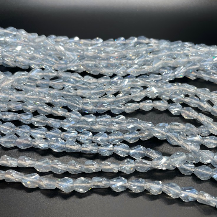 6*7,5 мм Стекло Lux, фриформ, цвет серо- голубой 