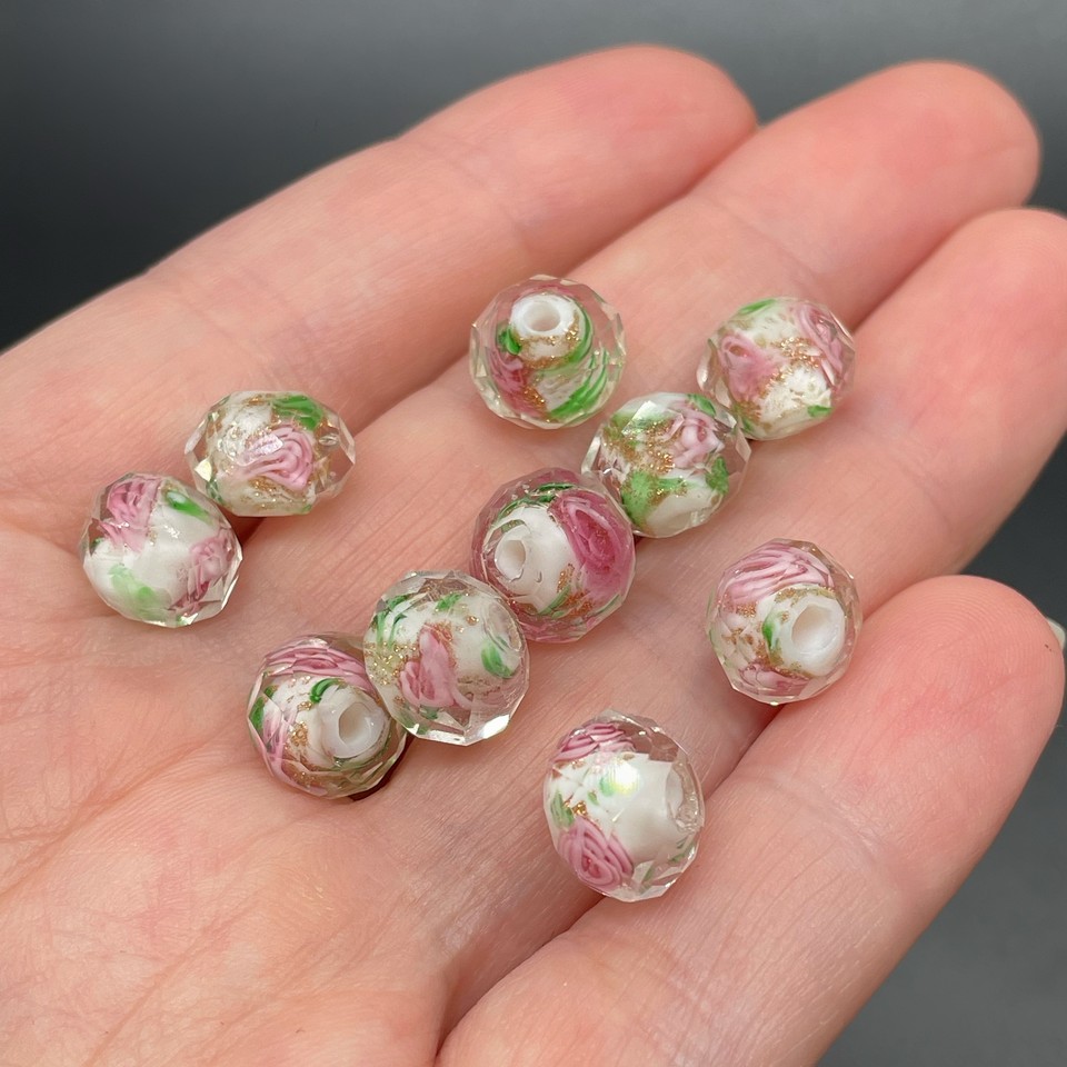 7,5*10 мм, Стекло бусина рондель  уп.10 шт №2