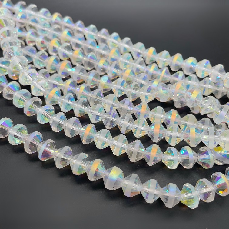 8,6*8 мм Стекло Lux, биконус, цвет AB