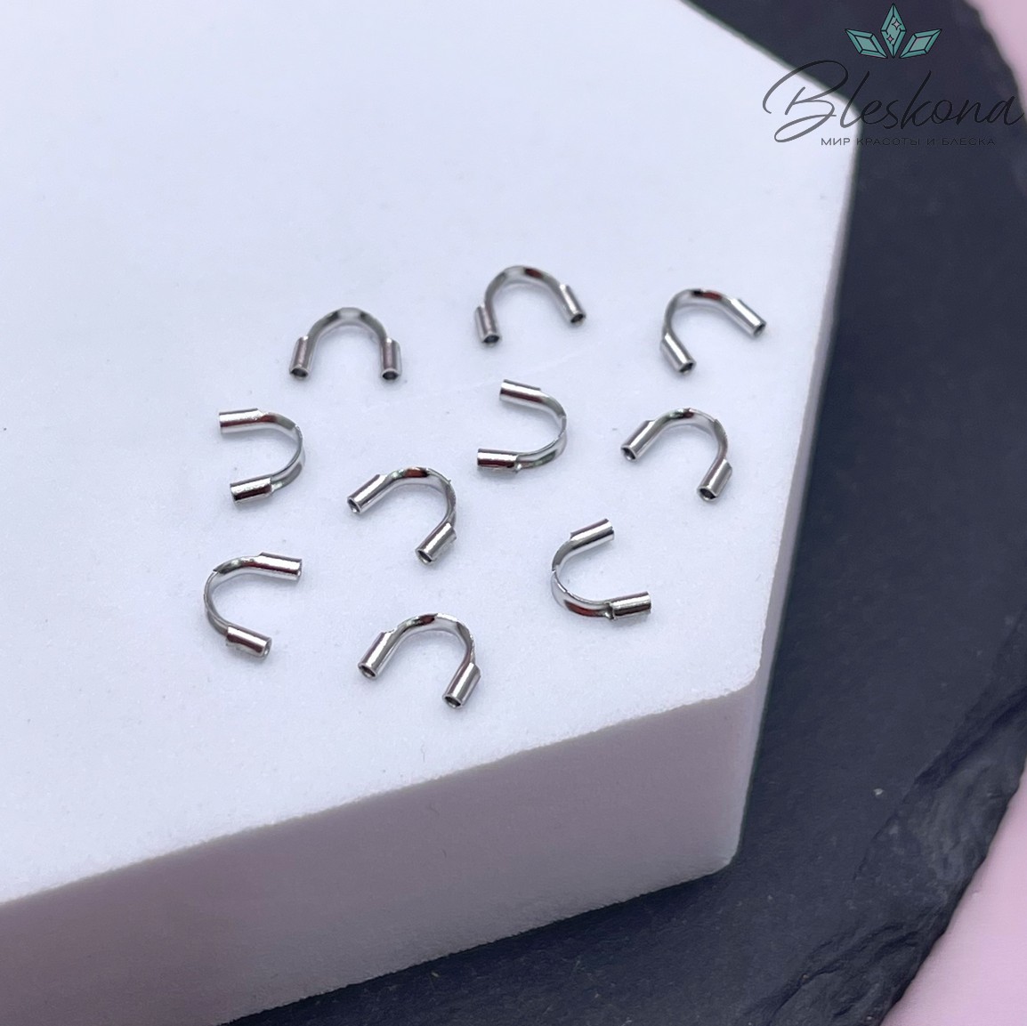 4,5*6,5 мм Цвет серебро, Протектор уп. 10 шт. 