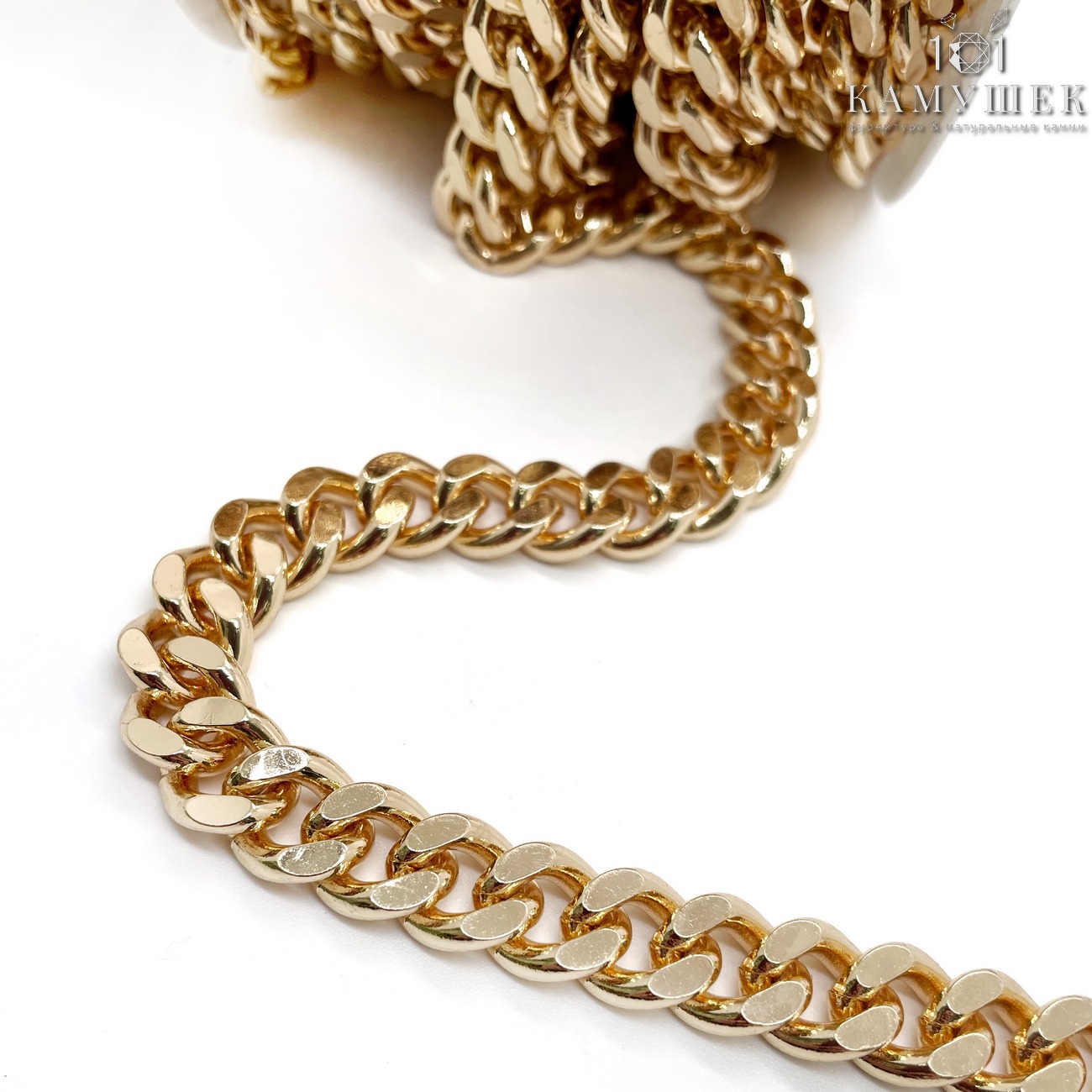 Цепь №92-1 цвет золото 13,5*11 мм