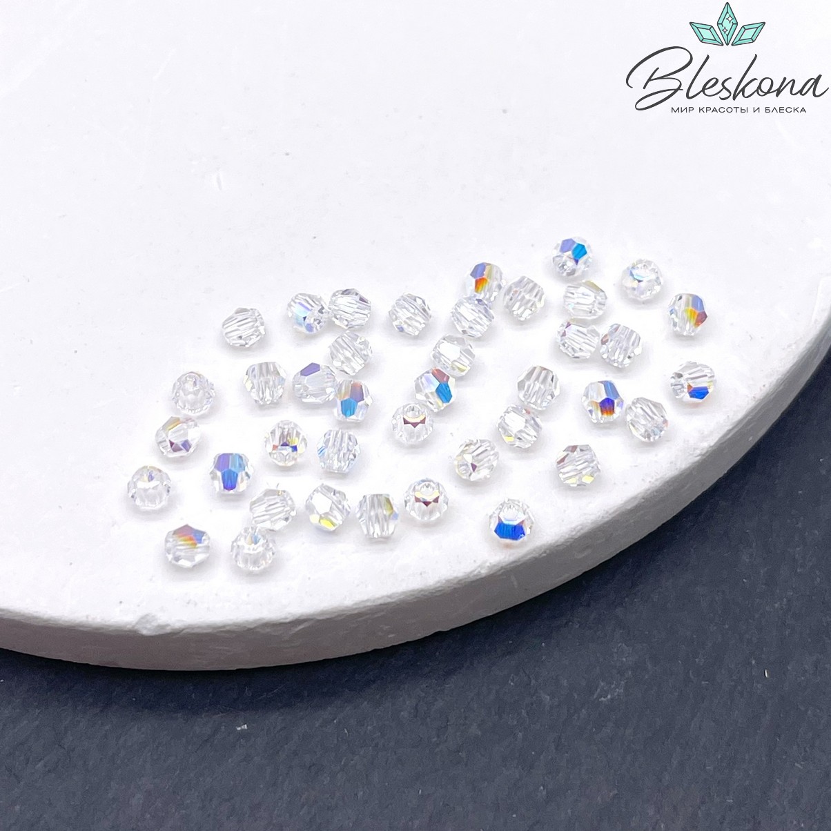 5000 Classic Bead 3 мм Crystal Aurore Boreale уп.10шт.