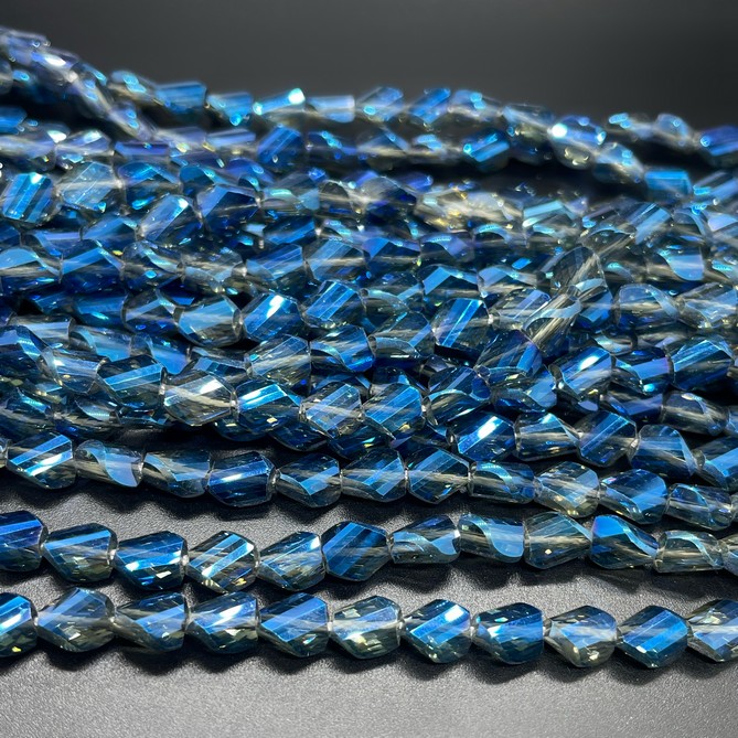 6*7,5 мм Стекло Lux, фриформ, цвет синий  