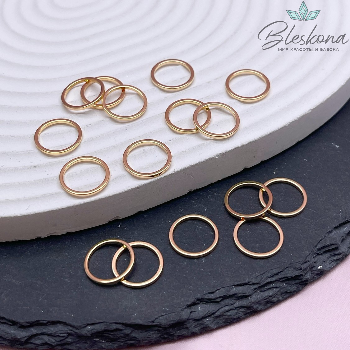 12 мм Цвет золото, Подвеска Кольцо