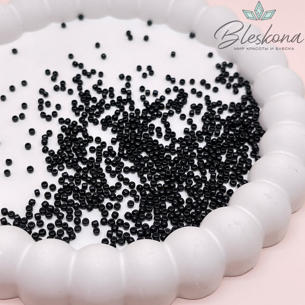 Бисер TOHO round 11/0 цвет №49 (оттенок черного)