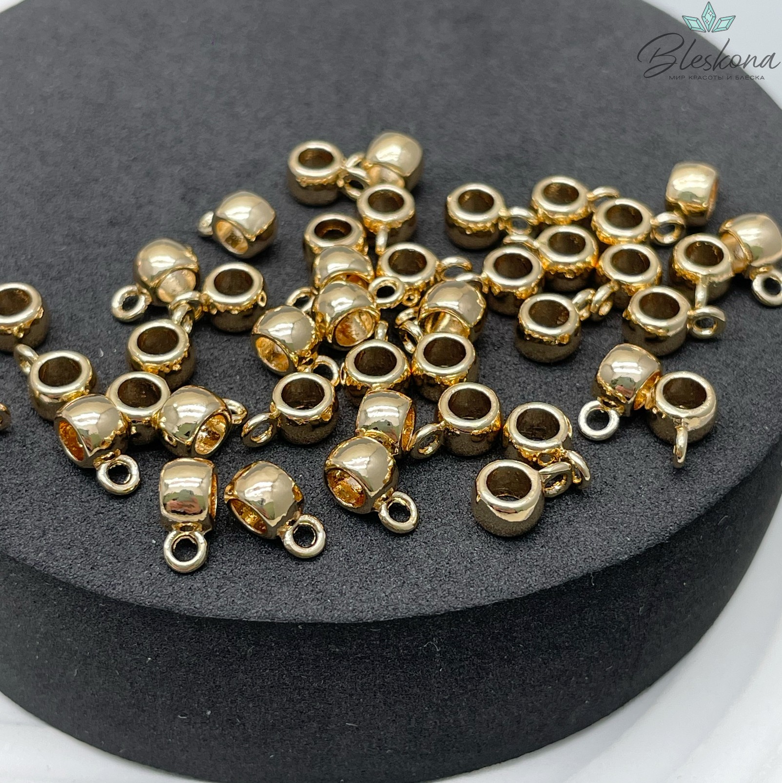 5,5*3,6 мм Цвет золото, Бейл неразъемное кольцо