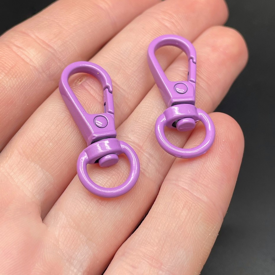 11,5*31,5мм , Замок крупный фиолетовая эмаль 