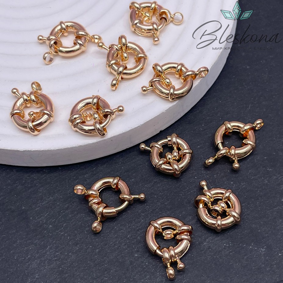 13*3,3 мм Цвет золото, Замок Штурвал Люкс