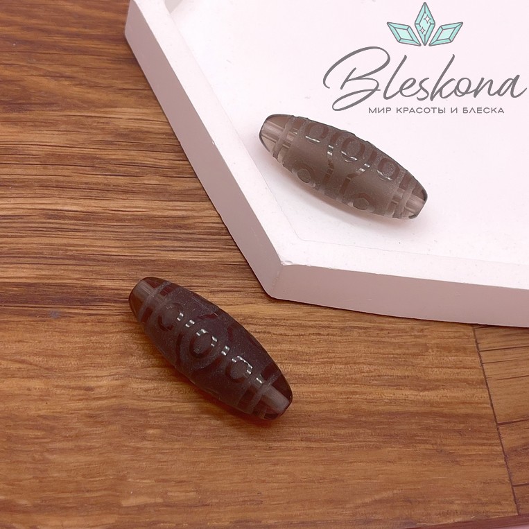 Бусина Дзи 10 глаз 30*11 мм