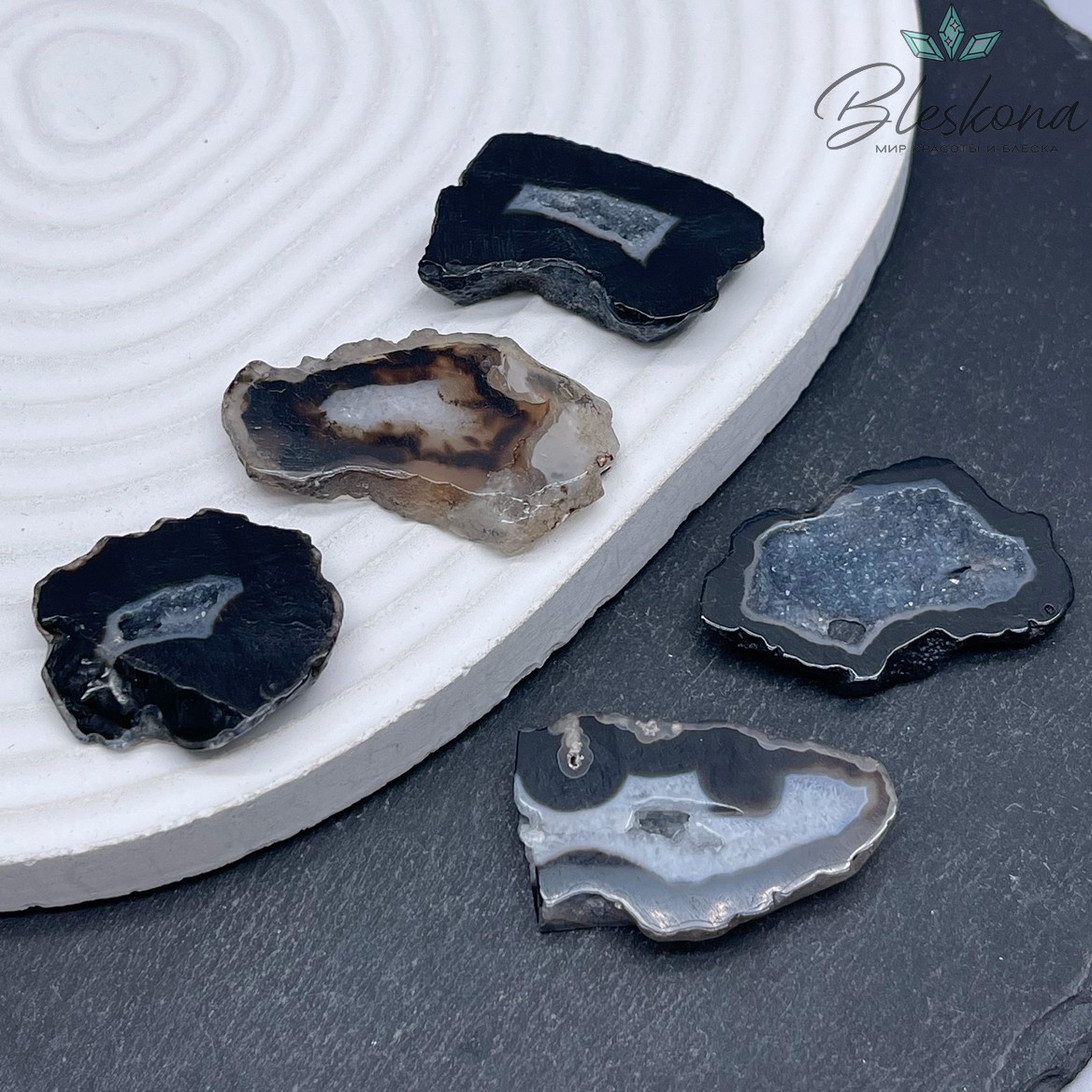 Друза Агата (30-35)*(20-22) мм штучно