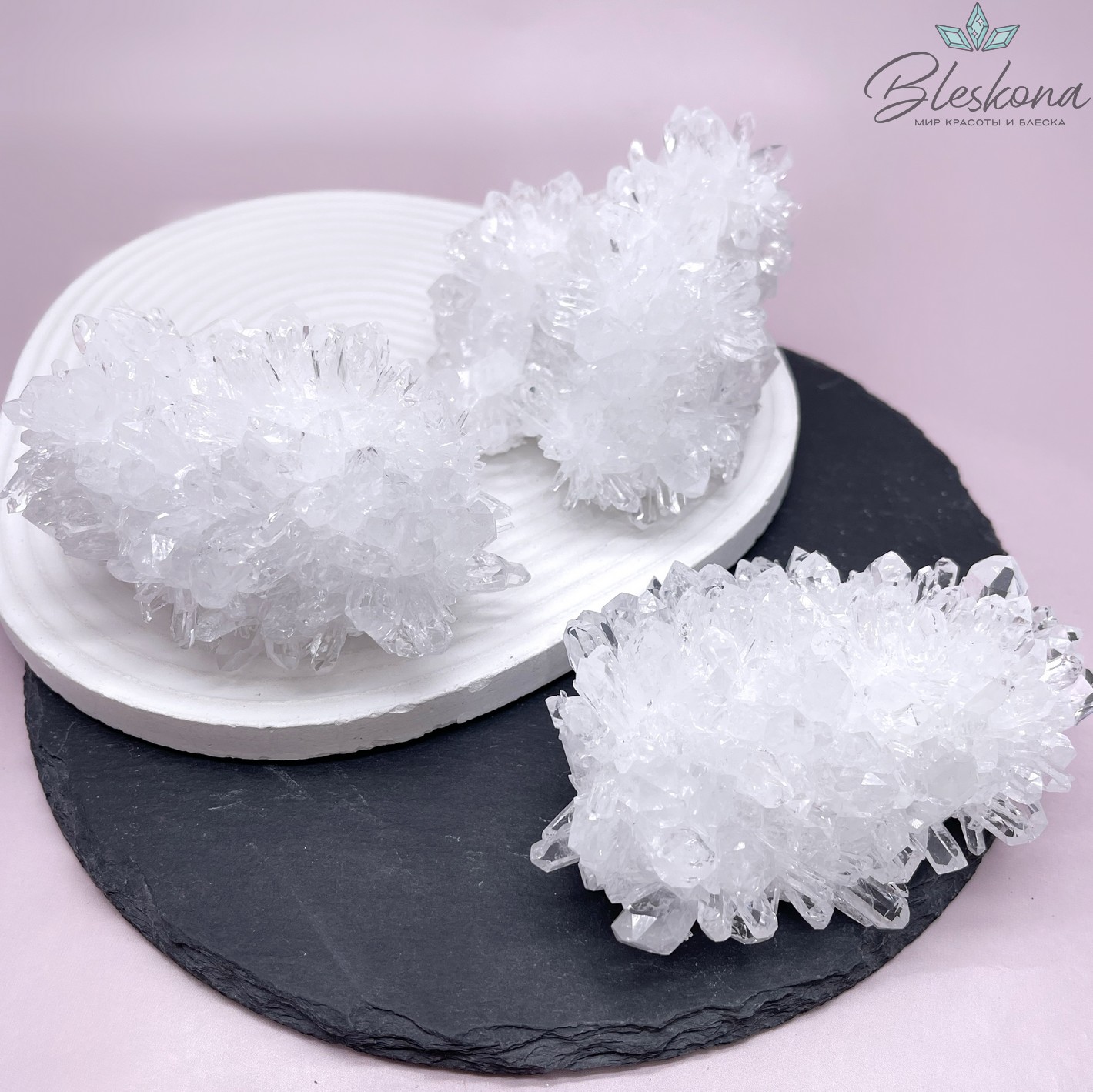 Друза Горного хрусталя 60*90 мм