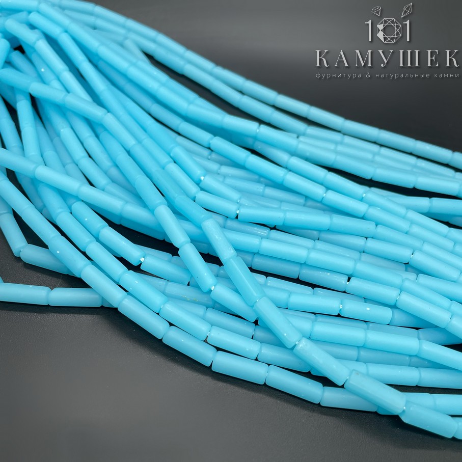  Кварц голубой имитация трубочки 4*13мм