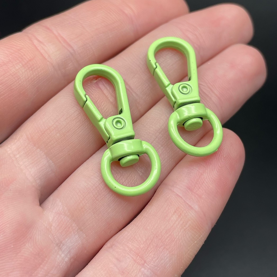 11,5*31,5мм , Замок крупный салатовая эмаль 