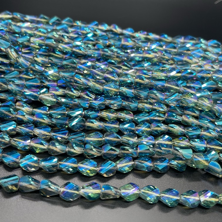 6*7,5 мм Стекло Lux, фриформ, цвет сине- серый 