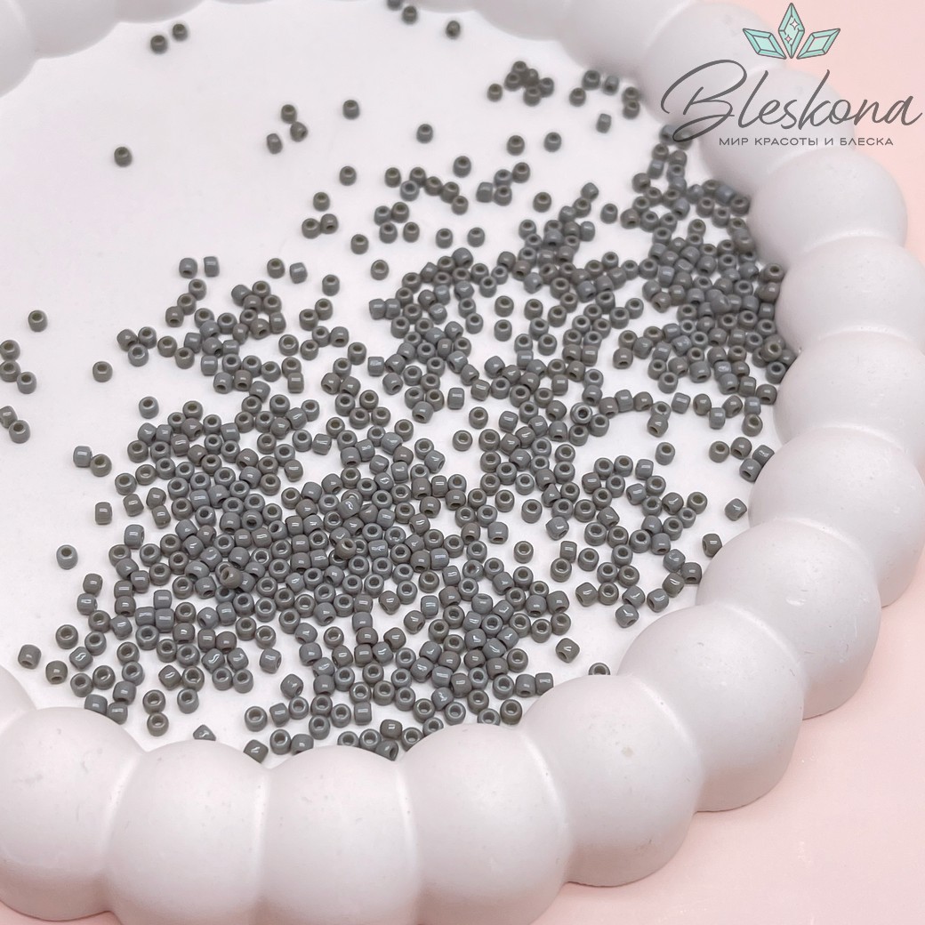 Бисер TOHO round 11/0 цвет №53D (оттенок серого)