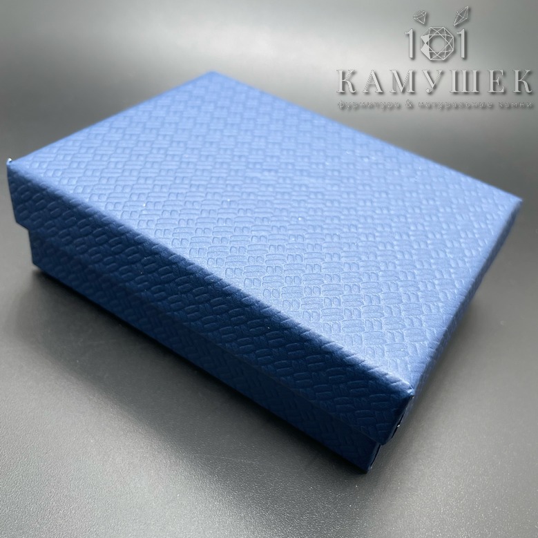 Коробка Синий черная подложка 9*7*3см