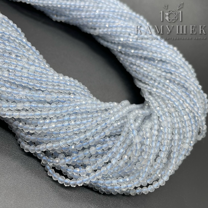 Топаз белый микроогранка 2,5мм