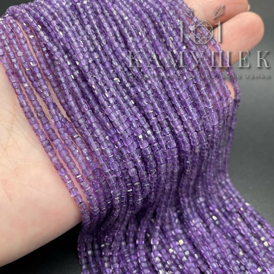 Аметист куб 2*2мм