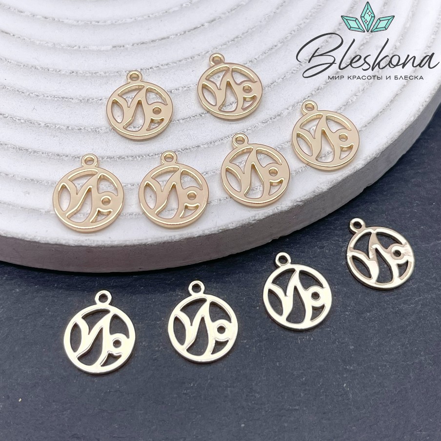 13*11 мм Цвет золото, Подвеска Козерог