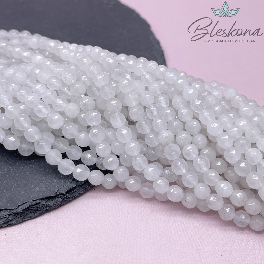 Кварц Белый огранка 6 мм