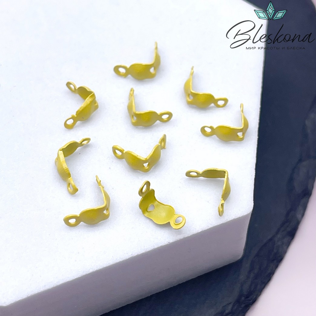 8,5*4 мм, Каллоты желтая эмаль уп.10шт