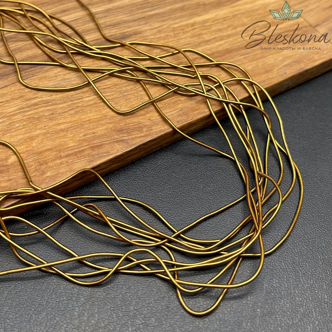 Канитель мягкая гладкая 1 мм, Цвет MD-28 уп.5 гр (оттенок коричневого)