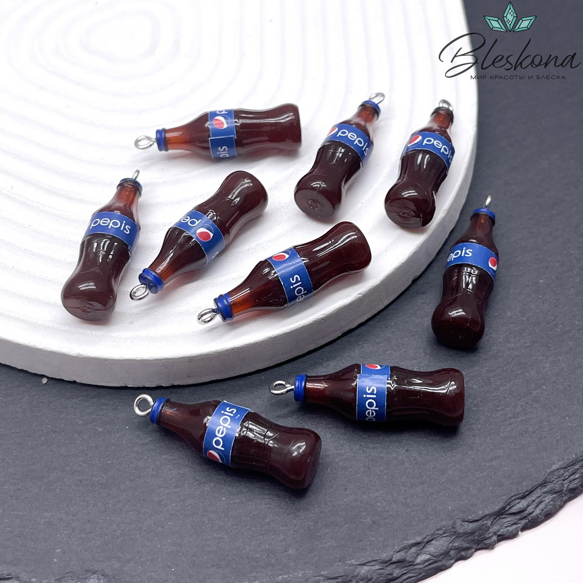 10*34мм, Цвет серебро, Подвеска Pepsi АКЦИЯ