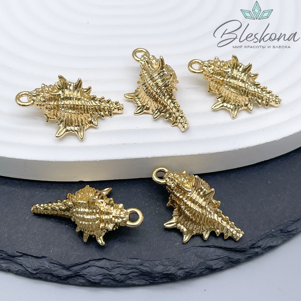 31*17 мм Цвет золото, Подвеска Ракушка