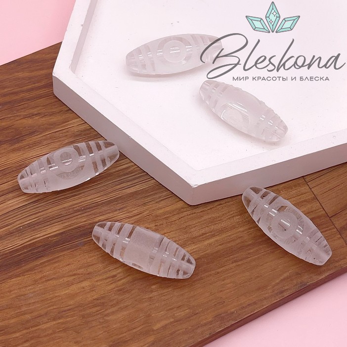 Бусина Дзи Небо и Земля 30*12 мм