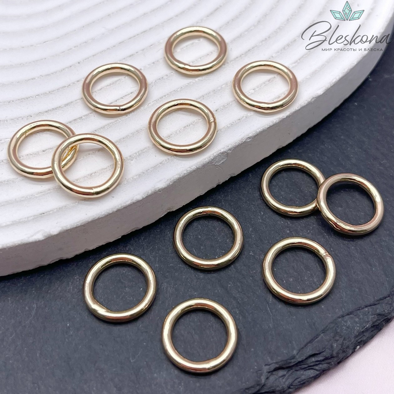 ⌀14мм Цвет золото, Подвеска кольцо 