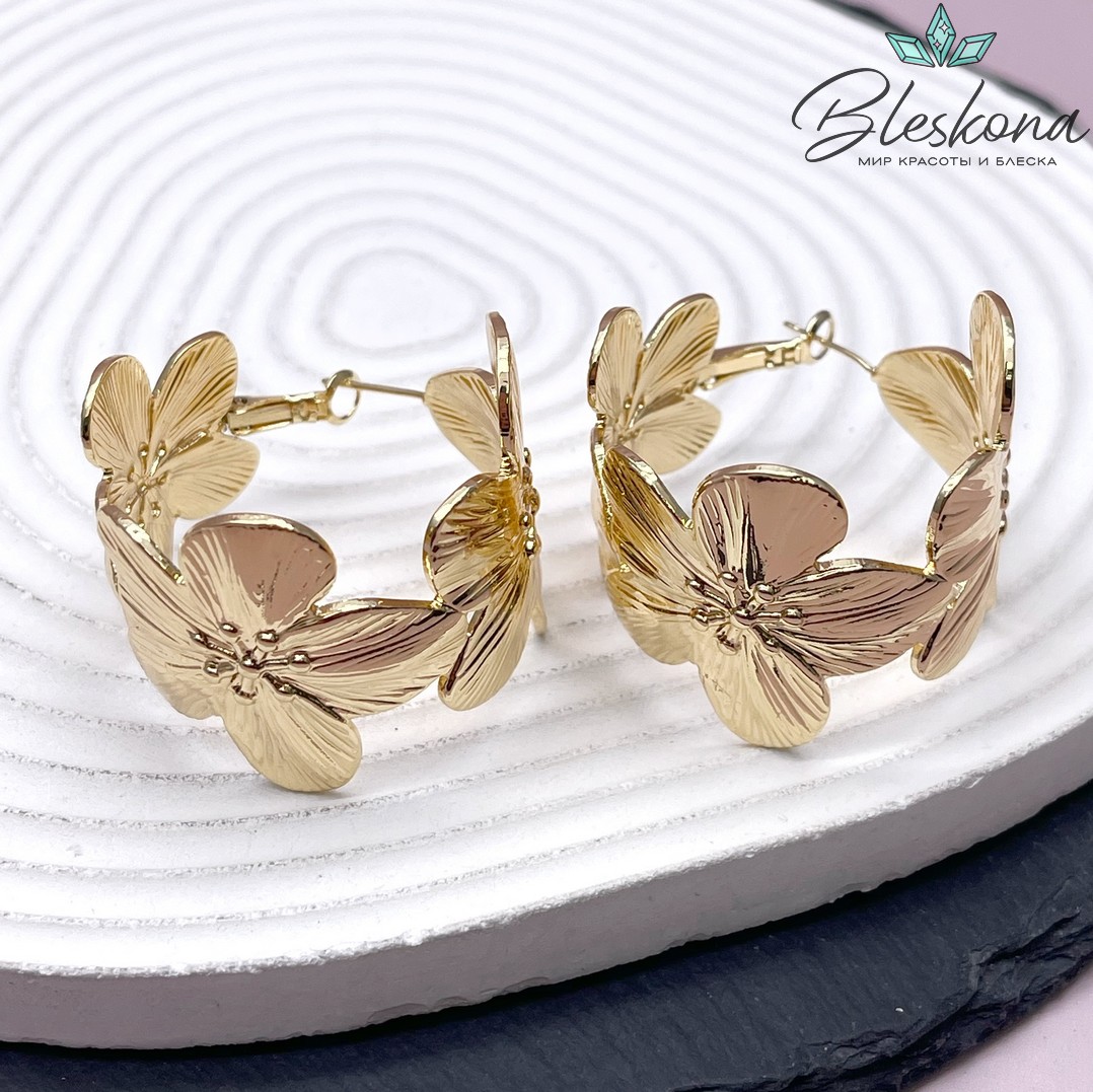 37*34,5 мм Цвет золото, Швензы Цветочек