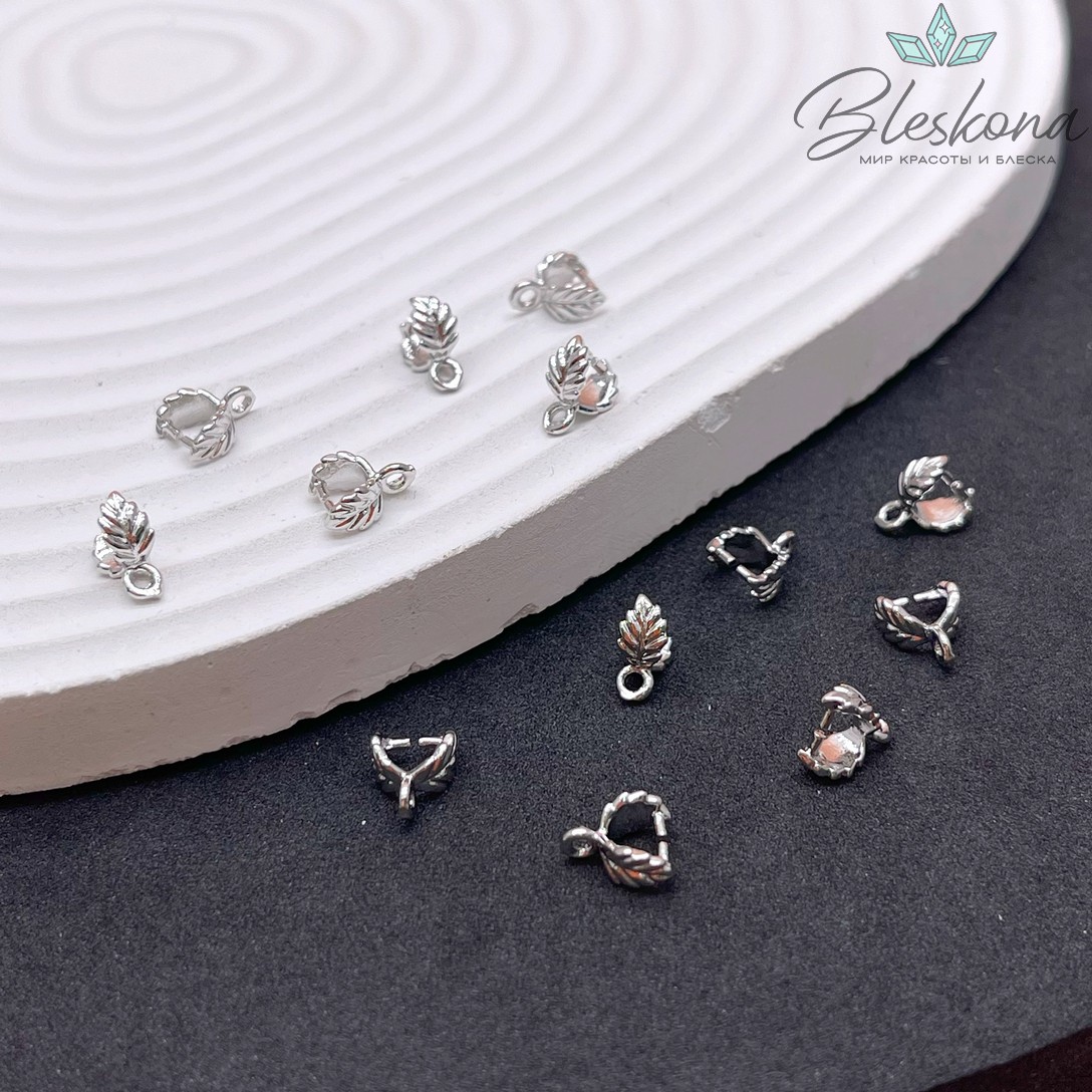 8*3,5 мм Цвет серебро, Бейл Зажимной лист