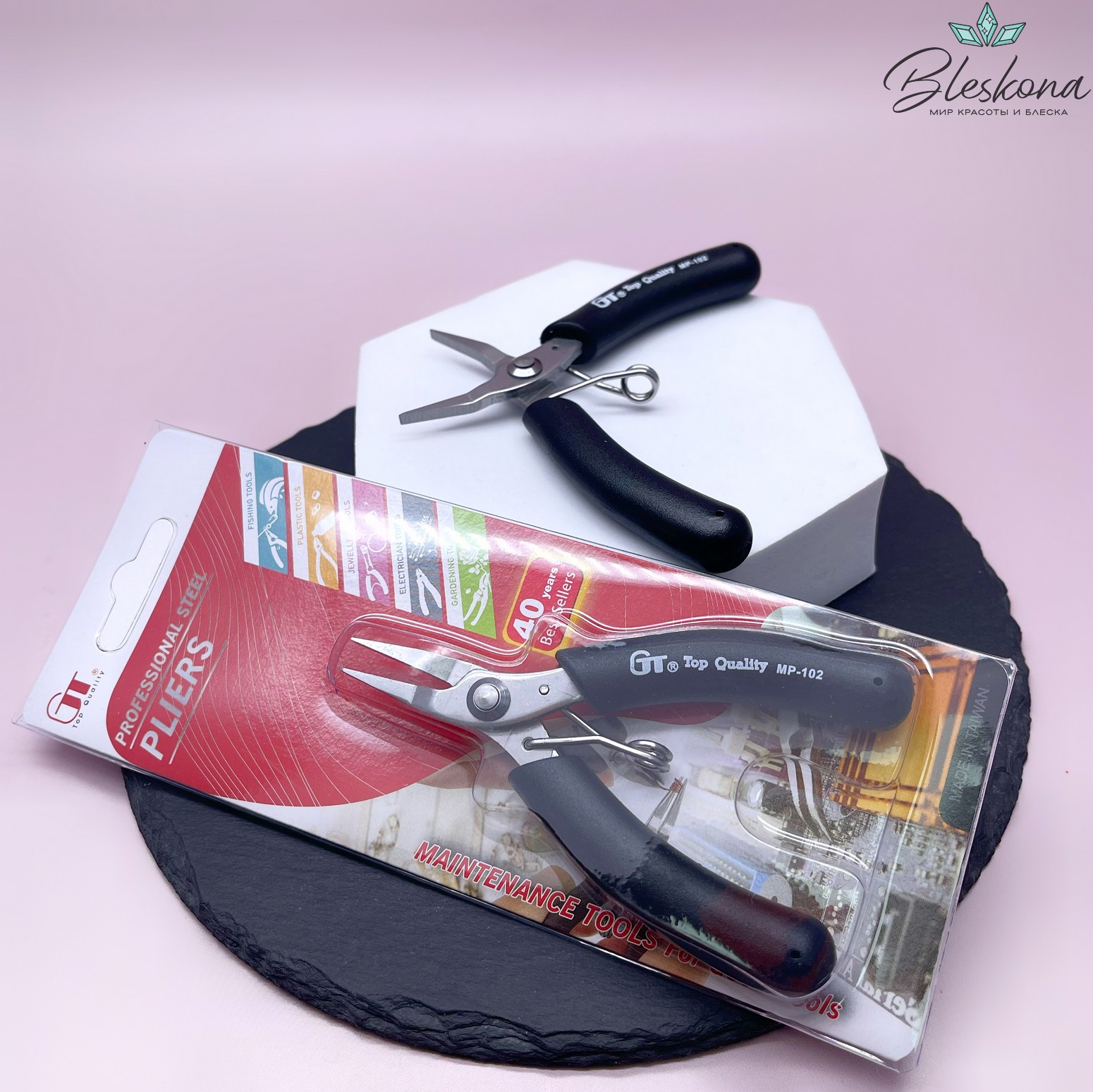 Плоскогубцы прямоугольные гладкие GT MP-102