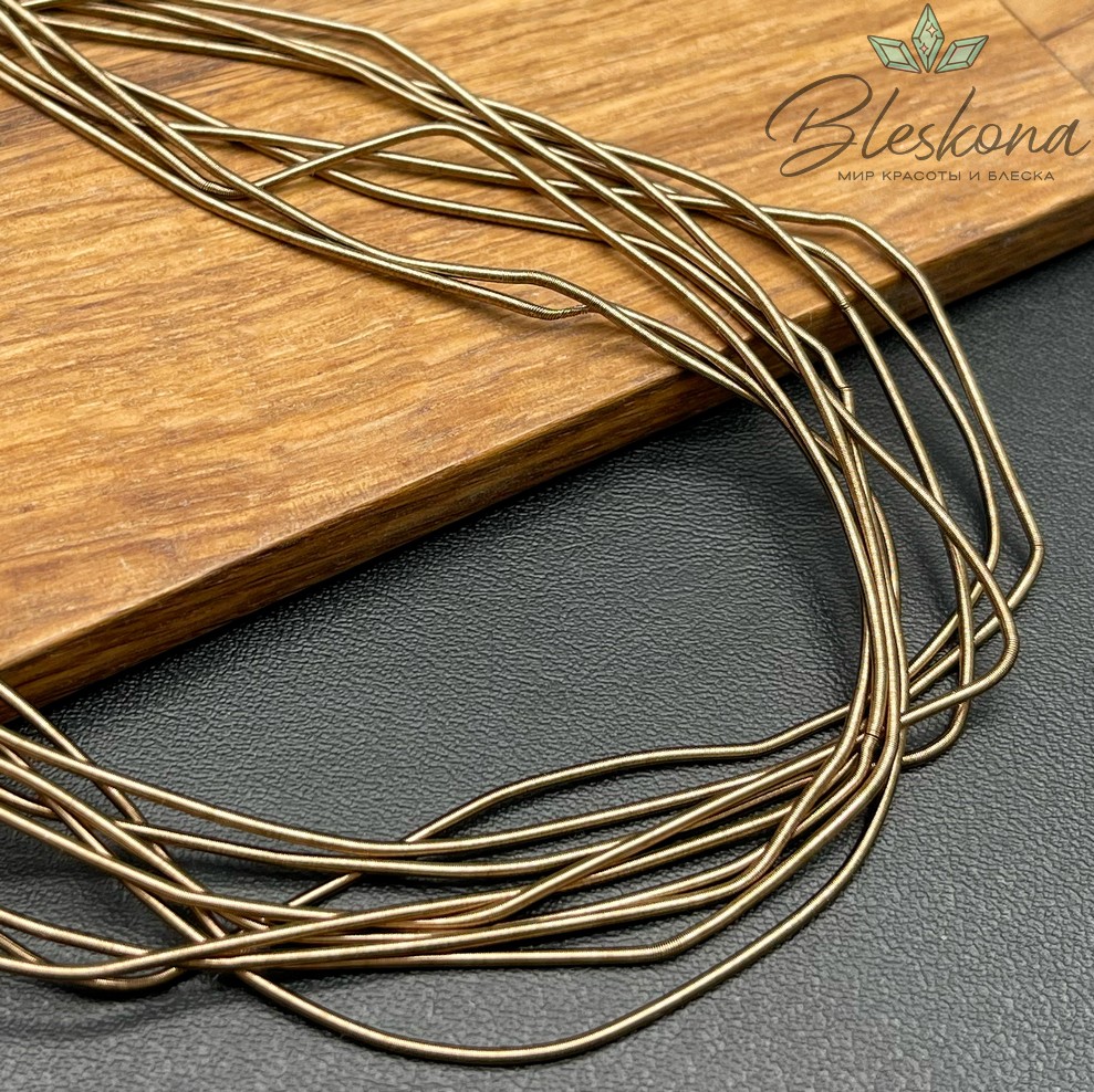 Канитель мягкая матовая 1 мм, Цвет MK-23 уп.5 гр (оттенок коричневого)