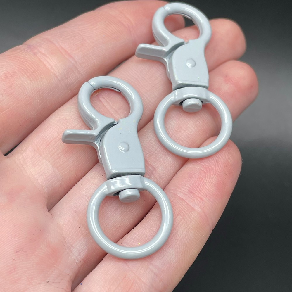 16*45,5мм , Замок крупный серая эмаль 