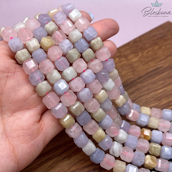 8 мм Берилл куб огранка