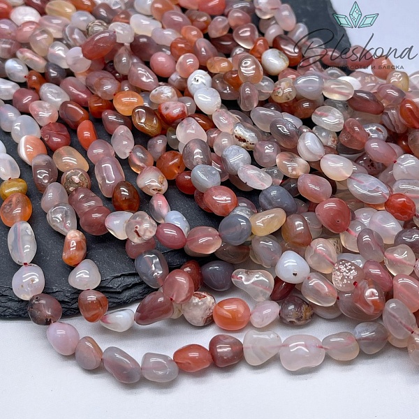 Агат галтовка №1 8-10 мм 