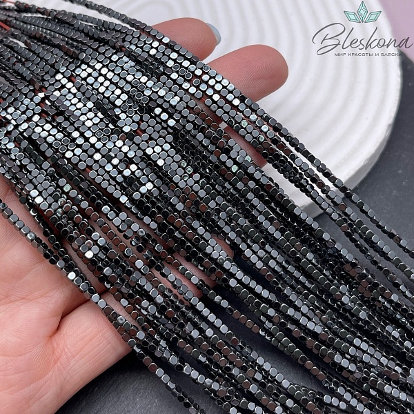 2 мм Гематин имитация, куб огранка 