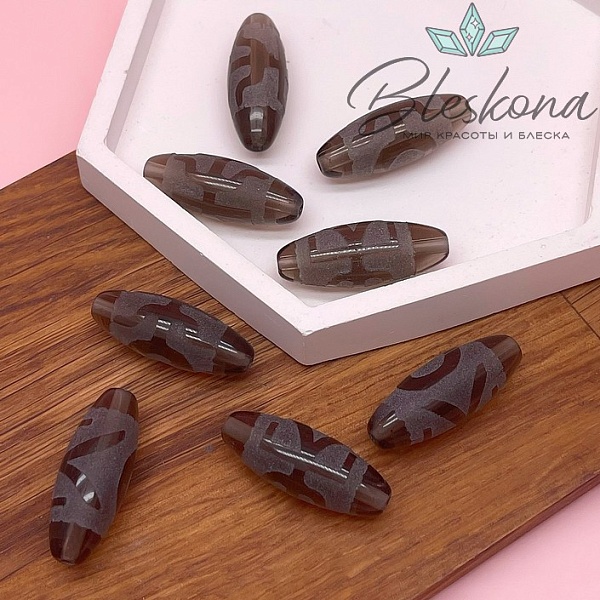 Бусина Дзи Большой Человек 30*11 мм